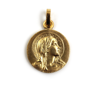 Medal haloed Virgin