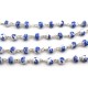 Chapelet grains céramique bleu