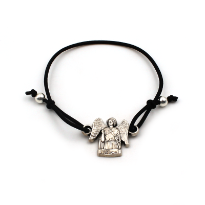 Bracelet Ange au sourire argenté