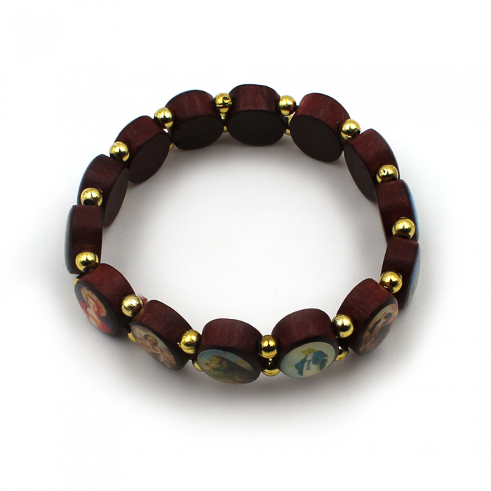 Bracelet des saints en bois