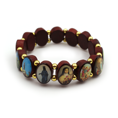 Bracelet des saints en bois