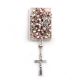 Pink ceramic beads rosary