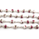 Pink ceramic beads rosary