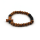 Double rosary bracelet, cross in Tau
