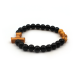 Bracelet double dizainier croix de Tau foncé