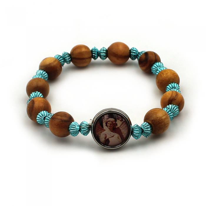 Bracelet dizainier enfant turquoise