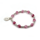 Bracelet dizainier enfant perles roses