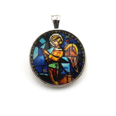 Médaillon Ange musicien