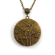 Collier médaillon rond, Vierge