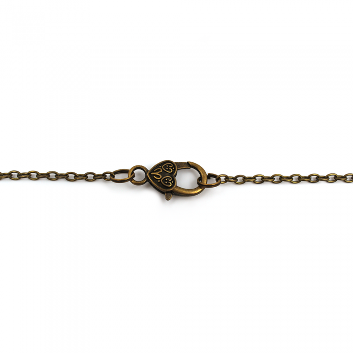 Collier médaillon ovale art déco, Vierge