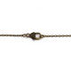 Collier médaillon ovale art déco, Vierge