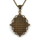 Collier médaillon ovale façon bijou ancien, Vierge