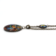 Collier 2 cabochons Ange et Colombe