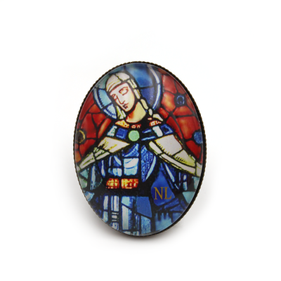 Bague gros cabochon, Vierge