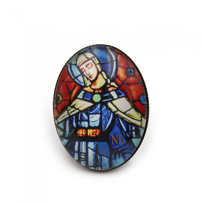 Bague gros cabochon, Vierge