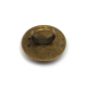 Bague ronde cabochon, contour décor floral, Vierge