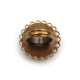 Bague ronde cabochon, contour dentelé, Ange