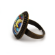 Bague ovale cabochon, Colombe