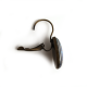 Oval lever-back earrings