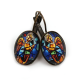 Boucles d'oreilles dormeuses ovales, Ange