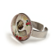 Bague Ange au sourire et roses rouges