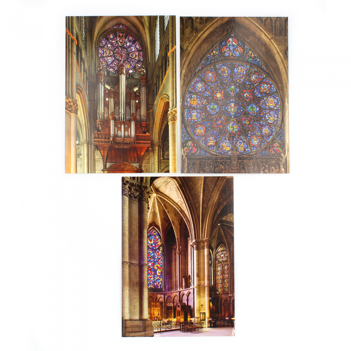 Lot de 10 cartes postales sur les vitraux