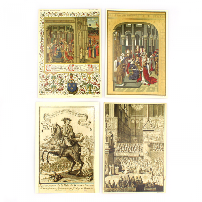 Lot of 10 postcards on the coronations
