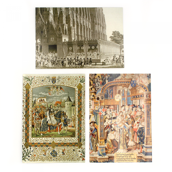 Lot of 10 postcards on the coronations