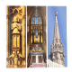 Set of 5 cathedral bookmarks
