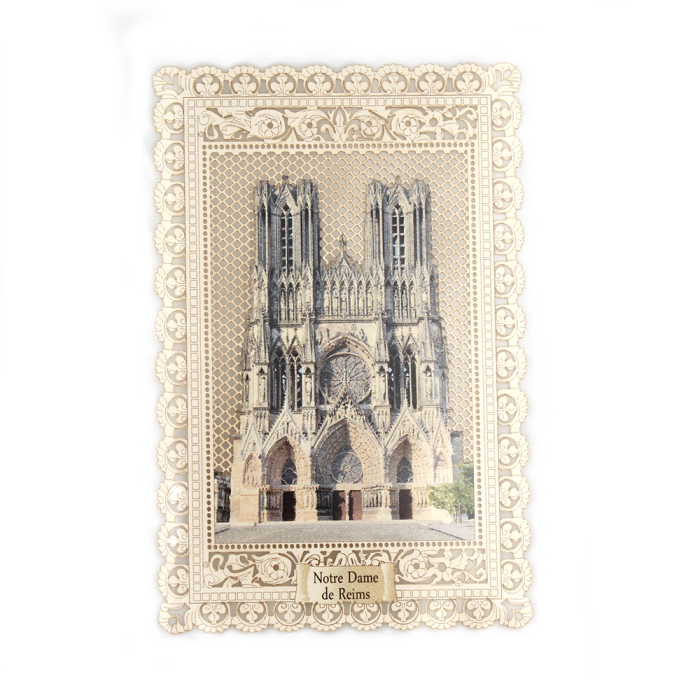 Lot de 4 cartes dentelle