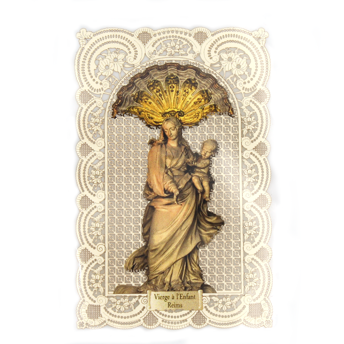 Lot de 4 cartes dentelle