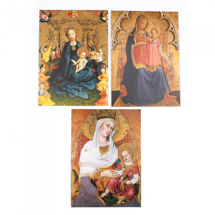Lot de 5 cartes postales La Vierge et l'Enfant