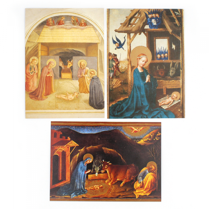 Lot de 5 cartes postales La Nativité