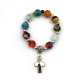 Decade rosary beads Murano glass