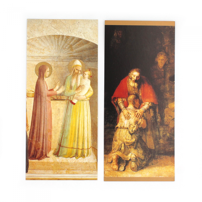 Lot de 5 marque-pages religieux
