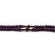 Purple tinted wood rosary
