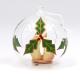 Nativity color in glass ball holly decorations