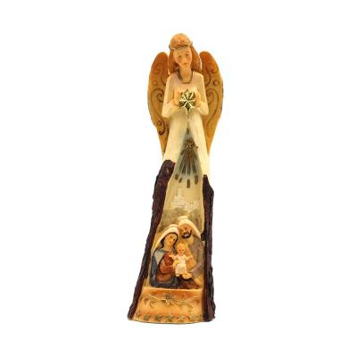 Nativité dans un ange