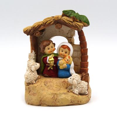 Crèche enfantine avec mouton