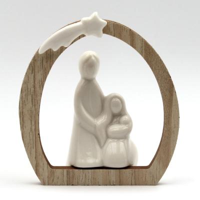Nativity in wooden arch