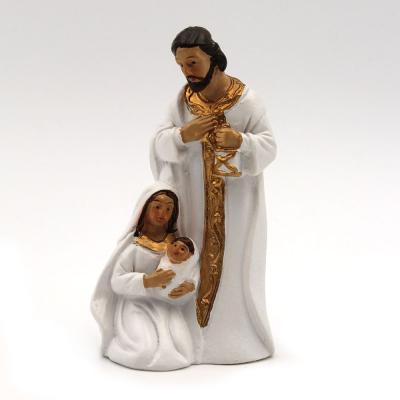 Sainte Famille blanche et or