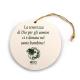 Nativité boule reproduite sur bois