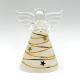 Ange en verre robe fil or