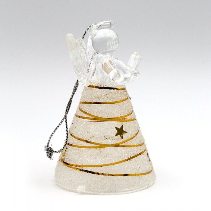 Glass angel gold thread dress