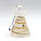 Ange en verre robe fil or