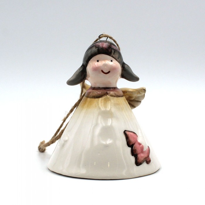 Ange cloche céramique