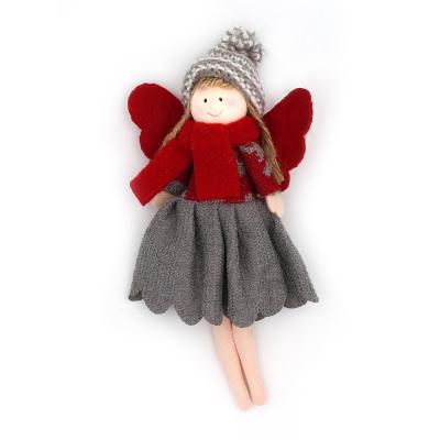 Angel fabric and felt gray and red