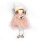 Ange fourrure rose et argent