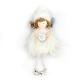 Ange fourrure blanche et argent