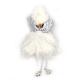 Ange fourrure blanche et argent
